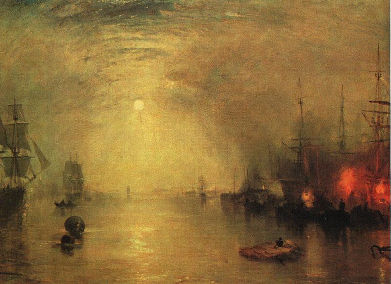 Joseph Mallord William Turner Keelman Heaving in Coals by Night oil painting picture